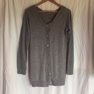 ICEBREAKER Merino Wool Long Cardigan Size S